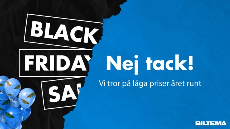 Biltema Väljer Att Stå Utanför Black Friday